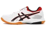 Asics Gel Rocket 8 Comfortable Low top Running Shoes Women's White Black Red