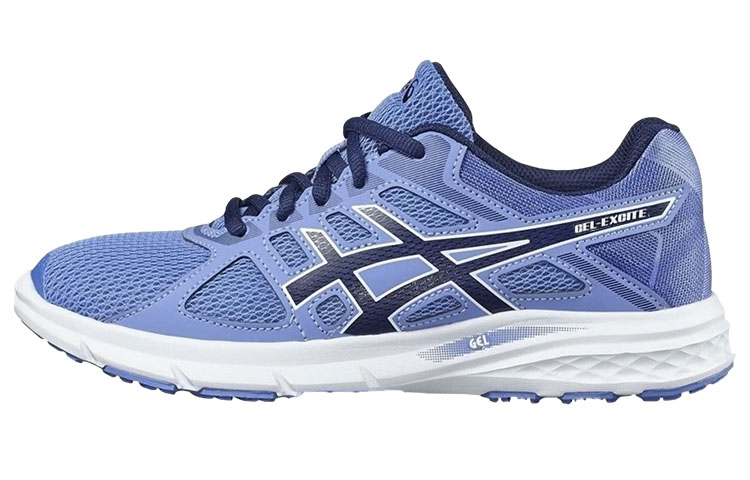 Asics Gel Excite Abrasion Resistant Low top Running Shoes Women's Blue White