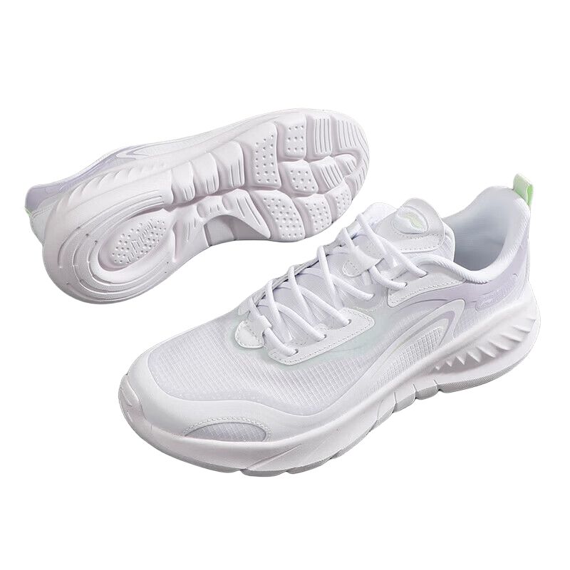 Li Ning Slip Resistant Abrasion Resistant Slip Resistant Abrasion Resistant Low top Casual Running Shoes Women’s White