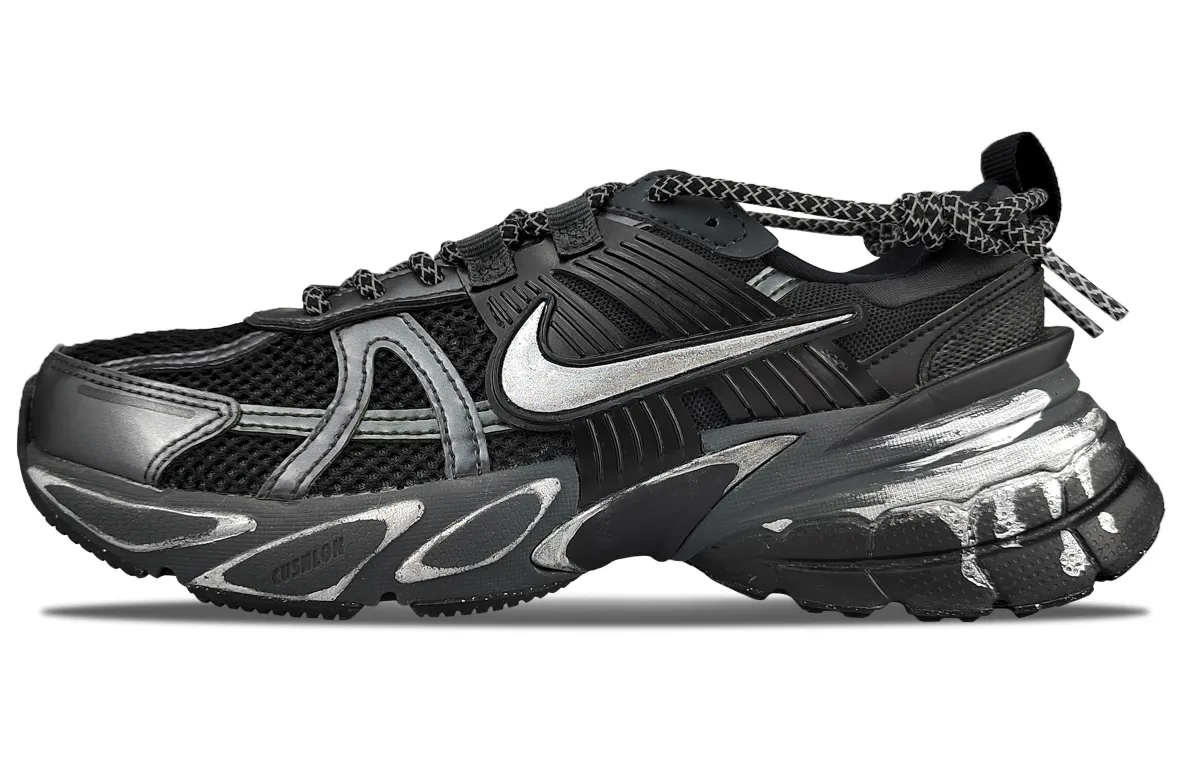 Nike V2K Run Low top Casual Running Shoes Women's Silver Black
