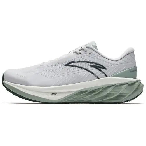 Anta Cushioning Slip Resistant Low top Running Shoes Men's Gray Green