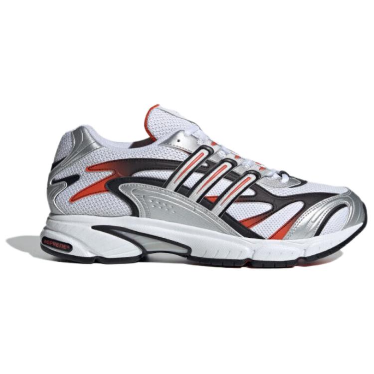 Adidas Temper Run 2.0 Slip Resistant Abrasion Resistant Low top Running Shoes Men’s White Black Orange