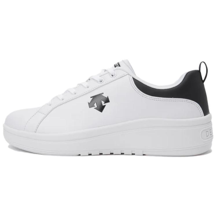 DESCENTE Slip Resistant Abrasion Resistant Slip Resistant Abrasion Resistant Low top Casual Running Shoes Unisex White
