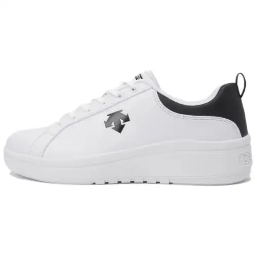 DESCENTE Slip Resistant Abrasion Resistant Slip Resistant Abrasion Resistant Low top Casual Running Shoes Unisex White