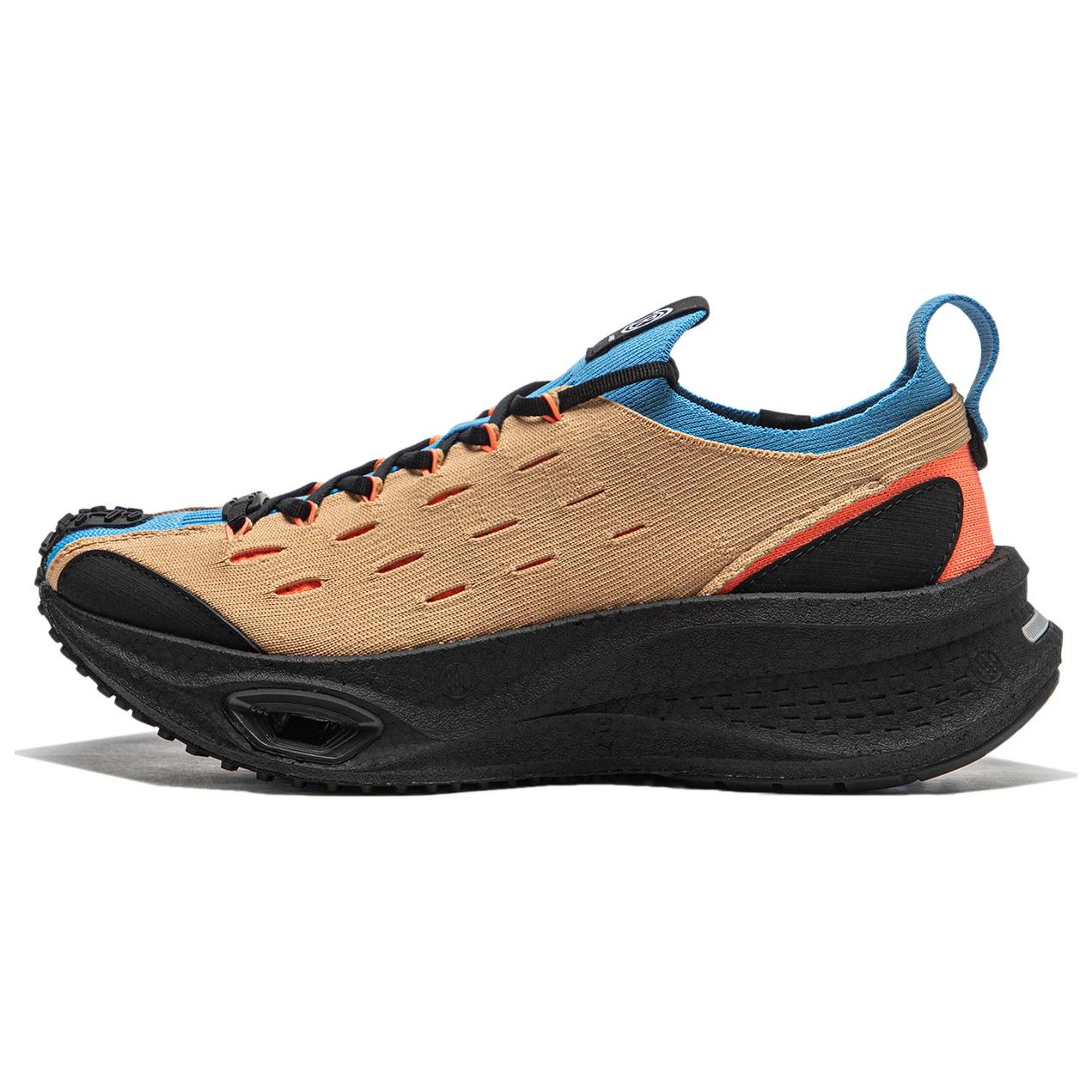 Li Ning Cushioning, Wear Resistant Low top Sports Casual Shoes Unisex Brown Blue