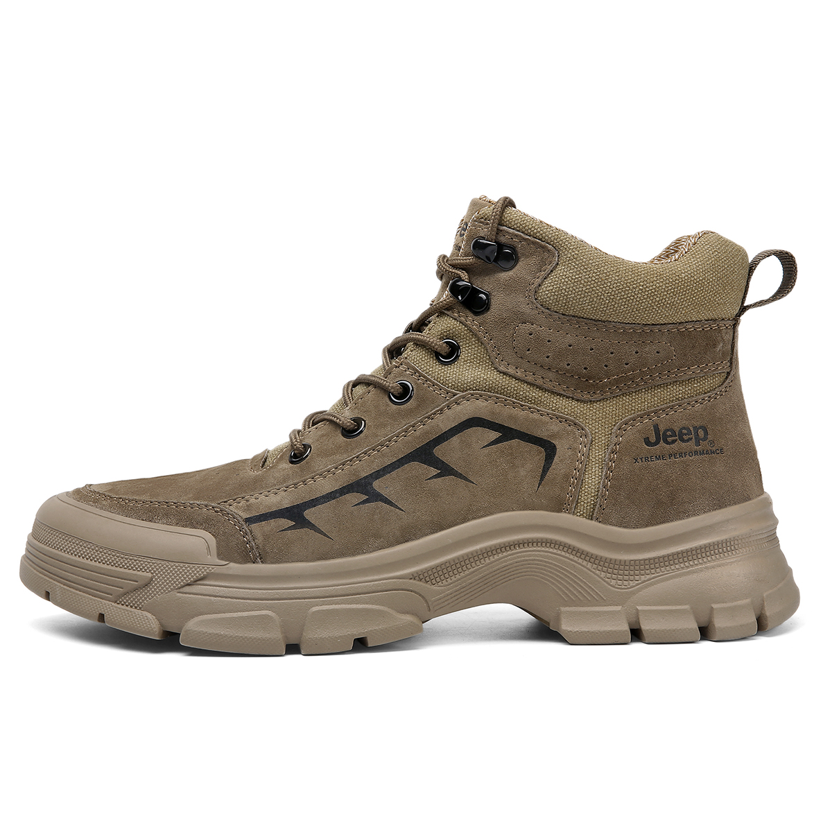 Jeep High top Outdoor Shoes Men’s Khaki