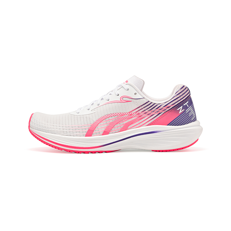DO WIN Breathable Low top Physical Fitness Test Physical Fitness Test Running Shoes Unisex White Pink Purple