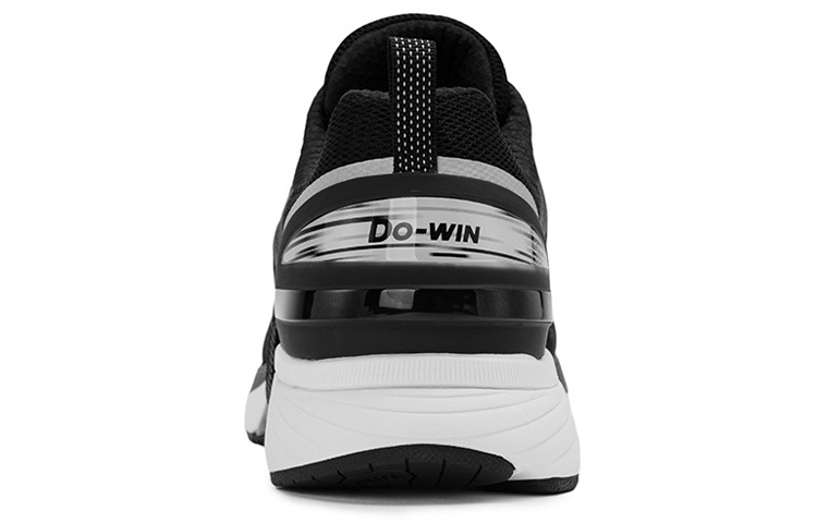 DO WIN Cushioning Slip Resistant Abrasion Resistant Support Low top Casual Running Shoes Unisex Black White