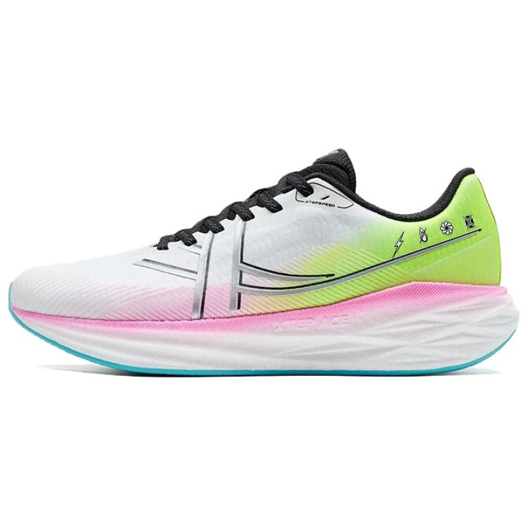 XTEP Xuan Speed 5.0 Fabric Cushioning Rebound Low top Casual Running Shoes Women’s White Pink Green