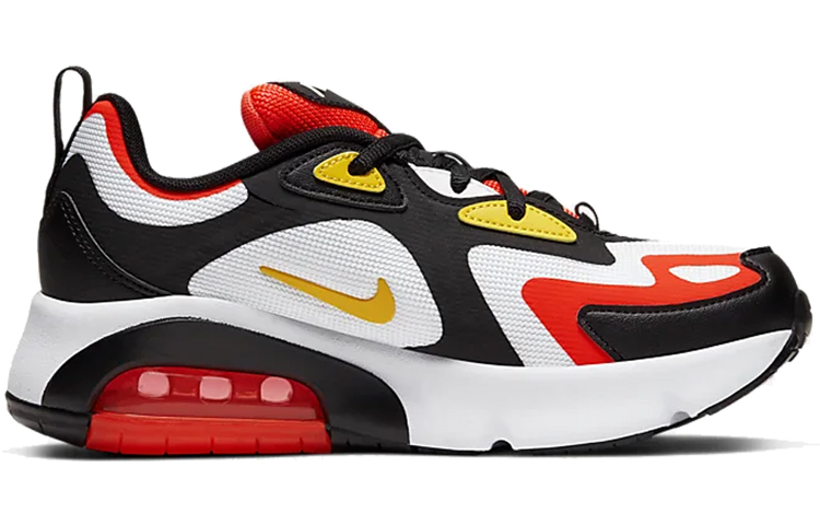 Женские кроссовки Nike Air Max 200 (черно-белый) — Чёрный / белый — фото 2