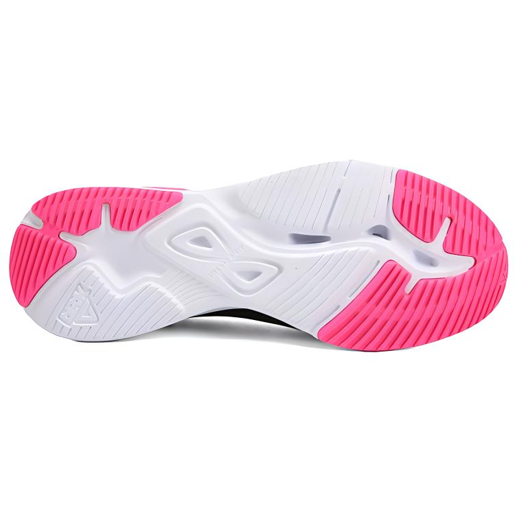 PEAK Pioneer 8 Sports Fabric Cushioning Slip Resistant Low top Running Shoes Women’s Black Rose Red