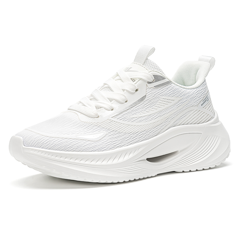 Warrior Cushioning Slip Resistant Abrasion Resistant Low top Casual Running Shoes Women’s White Gray