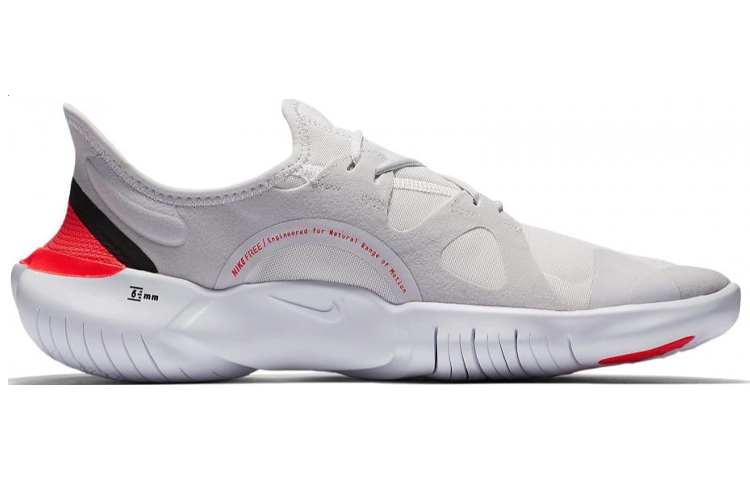 Кроссовки Nike Free RN 5.0 OG (серо-красные) — Серый / красный — фото 2