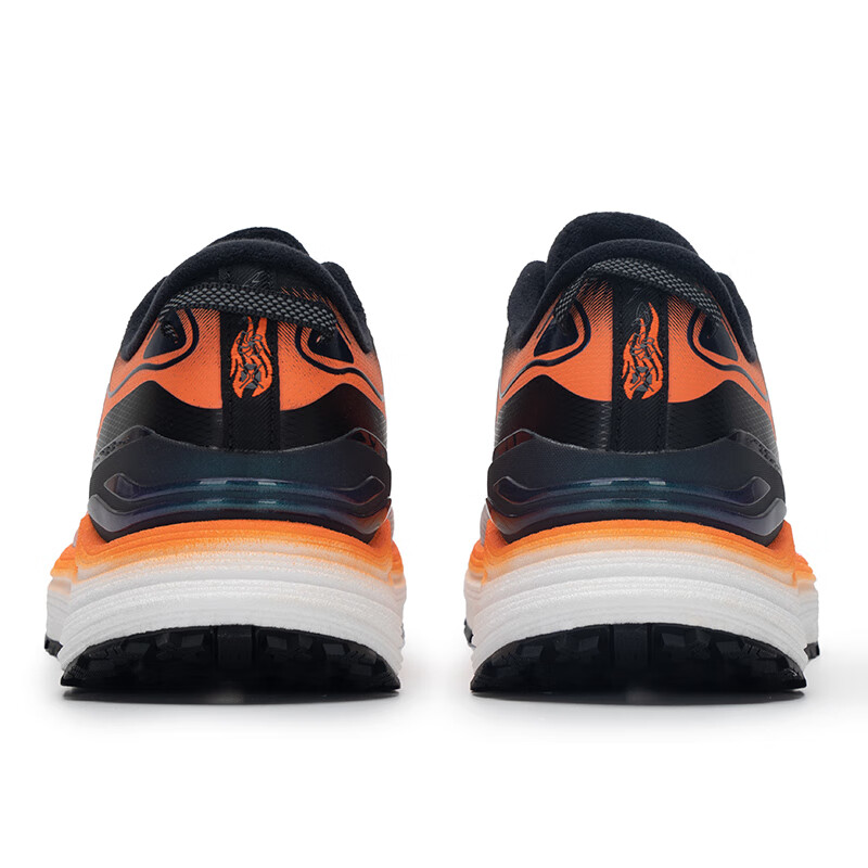 XTEP Cushioning Breathable Cushioning Breathable Low top Training Running Shoes Men’s Black Orange
