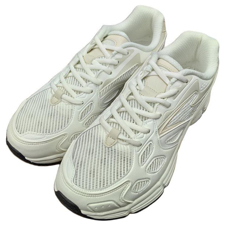 Erke Comfortable Breathable Lightweight Low top Platform Running Shoes Women’s White