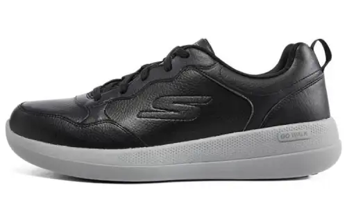 Skechers GO WALK Stability Lightweight Rebound Low top Running Shoes Men's Black Gray