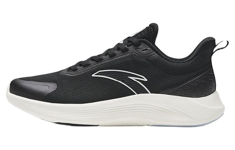 Anta Comfortable Slip Resistant Abrasion Resistant Low top Running Shoes Women’s Black White