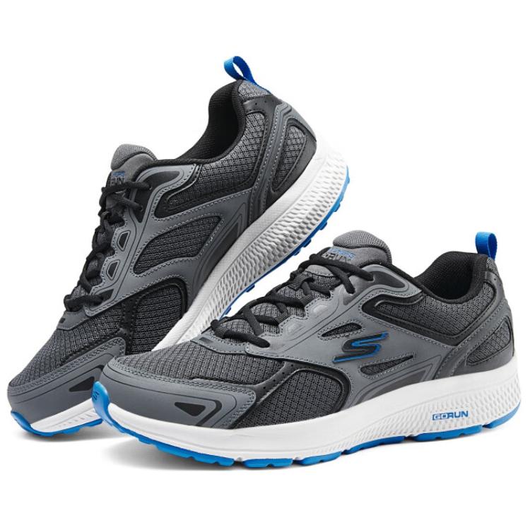 Skechers MEN’S GO Low top Casual Running Shoes Men’s Gray Black