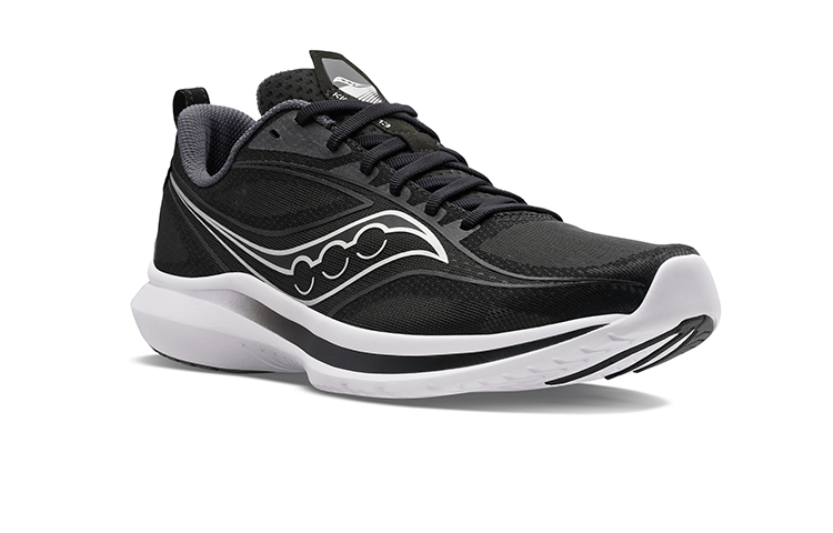 Saucony Fabric Cushioning Abrasion Resistant Breathable Low top Training Running Shoes Men’s Black Silver