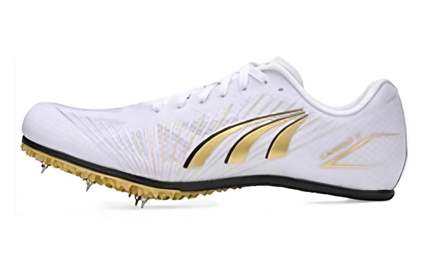 DO WIN Cushioning Slip Resistant Low top Running Shoes Unisex White Gold
