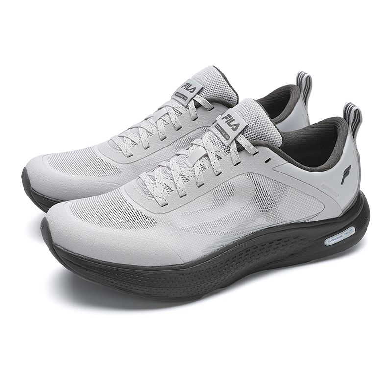 FILA NUVOLE JOG Textile, Synthetic Leather Breathable Low top Running Shoes Men’s Rain Mist Gray