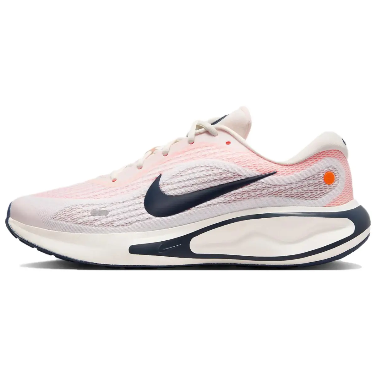 Nike Journey Run Low top Casual Running Shoes Men's White Orange