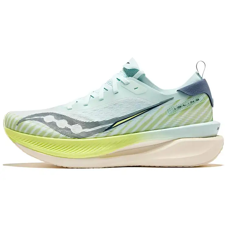 Saucony IDLING Cruise 2 Low top Heavy Weight Balanced Cushioning Running Shoes Men's White Green Blue