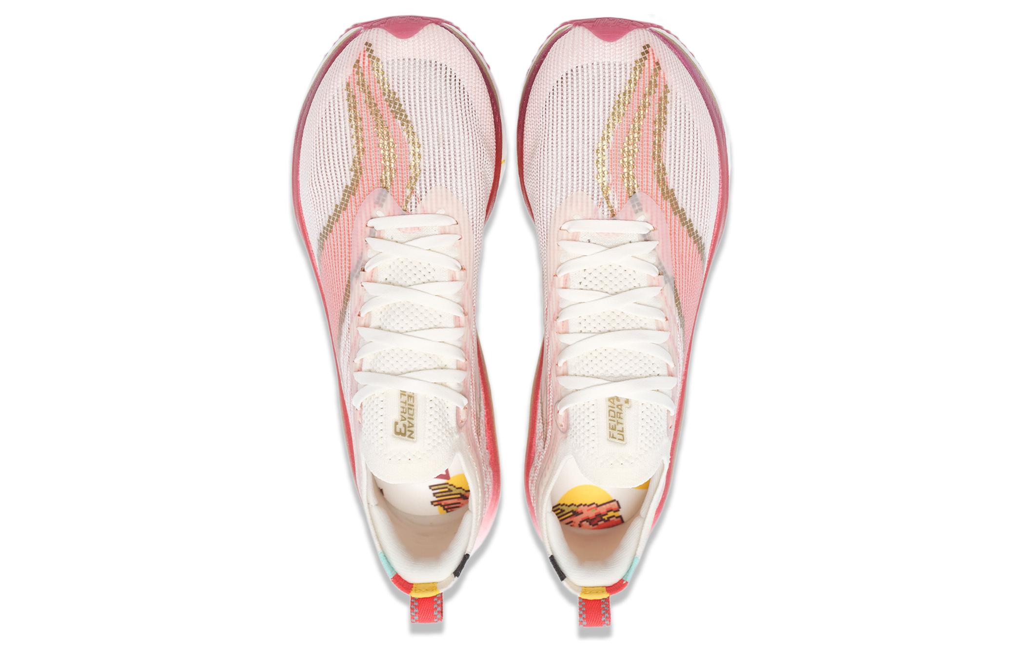 Li Ning Feidian 3 Ultra Low top Casual Running Shoes Unisex White Red Year Of The Dragon Limited Edition