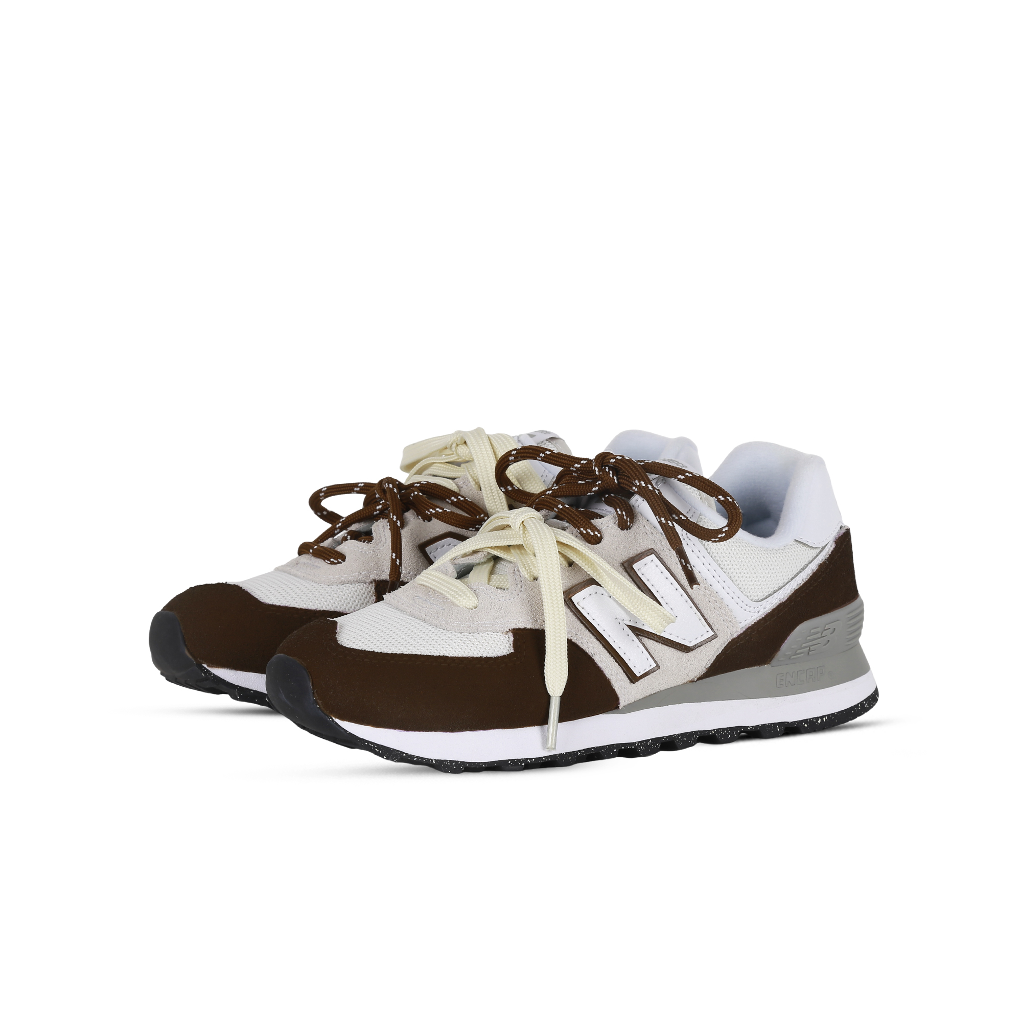 New Balance NB 574 Cushioning Abrasion Resistant Coverage City Commuting Running Shoes Unisex Brown