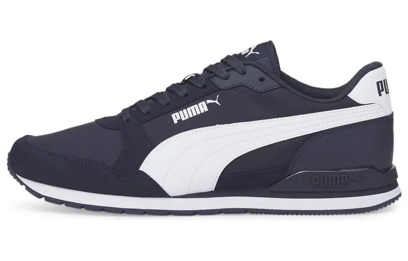 PUMA St Runner V3 Comfortable Textile, Leather Cushioning Slip Resistant Abrasion Resistant Breathable Lightweight