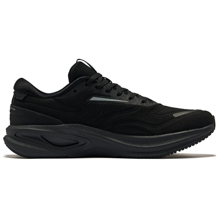 Erke Cushioning Slip Resistant Abrasion Resistant Lightweight Low top Running Shoes Men’s Jet Black