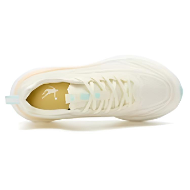 QIAODAN Slip Resistant And Breathable Low top Casual Running Shoes Women’s White Yellow