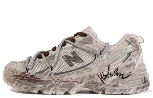 New Balance NB 530 Mesh Slip Resistant, Abrasion Resistant, Breathable, Lightweight Low top Running Shoes Unisex Khaki