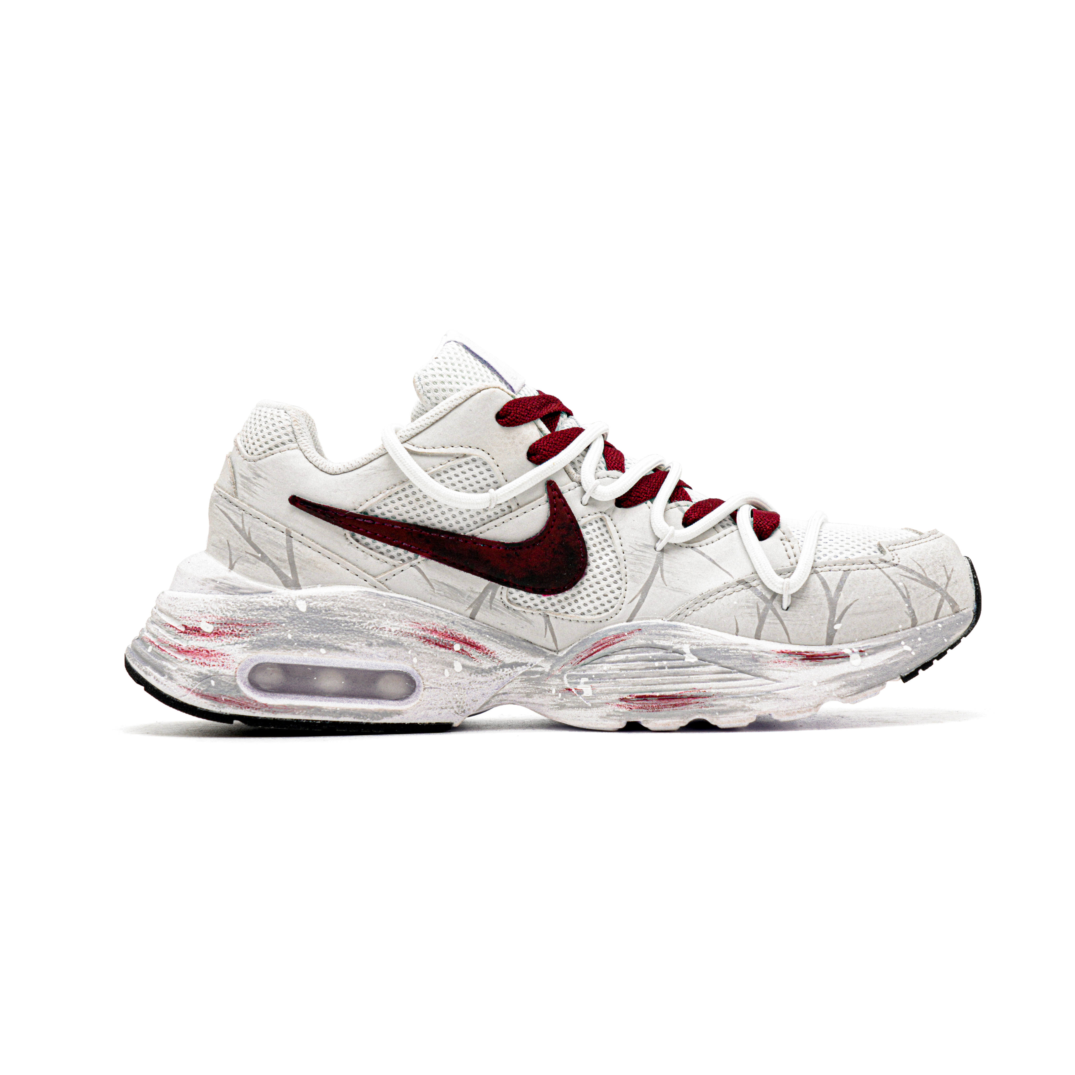 Nike Air Max Fusion Textile, Synthetic Leather, Leather Cushioning Abrasion Resistant Low top Running Shoes Men’s
