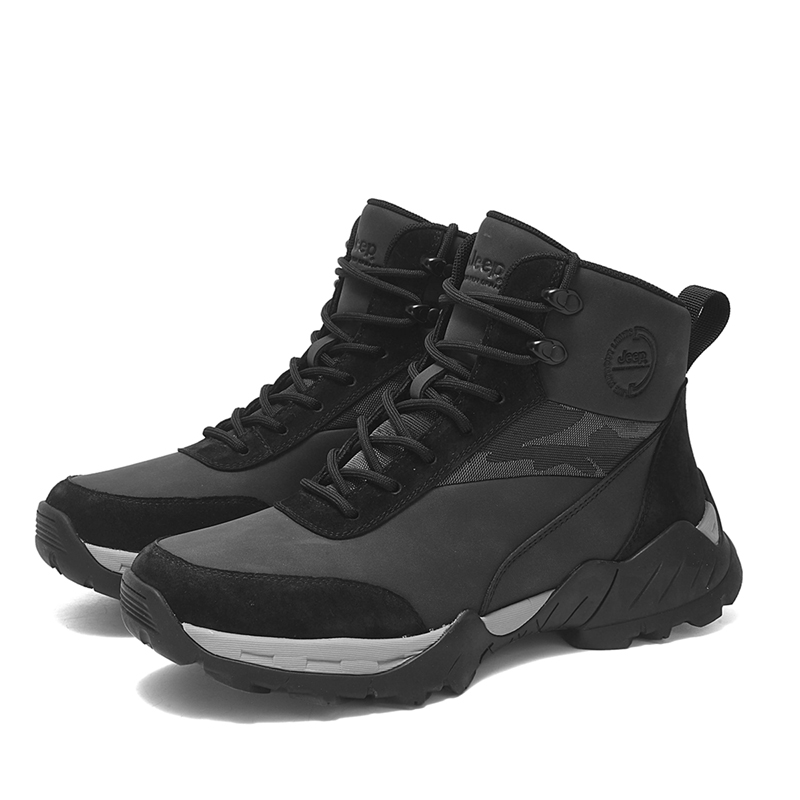 Jeep Fashion Mid top Outdoor Shoes Men’s Black