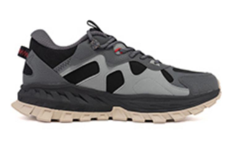 361° Cushioning Abrasion Resistant Cushioning, Wear Resistant Low top Outdoor Shoes Men’s Black Gray