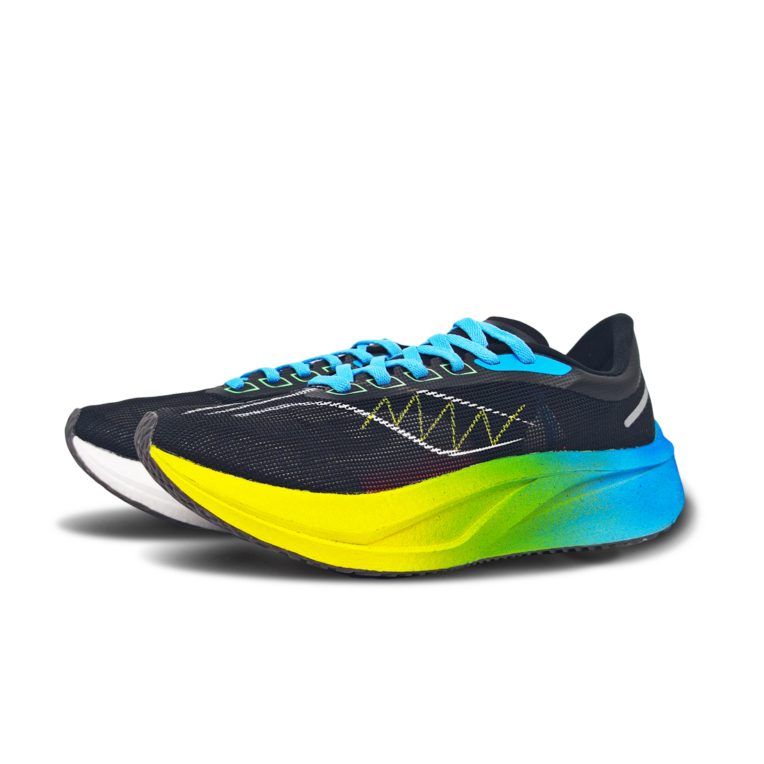 Li Ning Feidian 4 Challenger Running Shoes Unisex Low Top Blue Black
