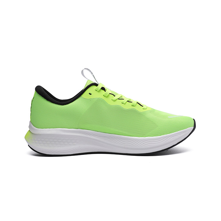 LPMX Cushioning Breathable Lightweight Low Top Carbon Plate Running Shoes Men’s Neon Green