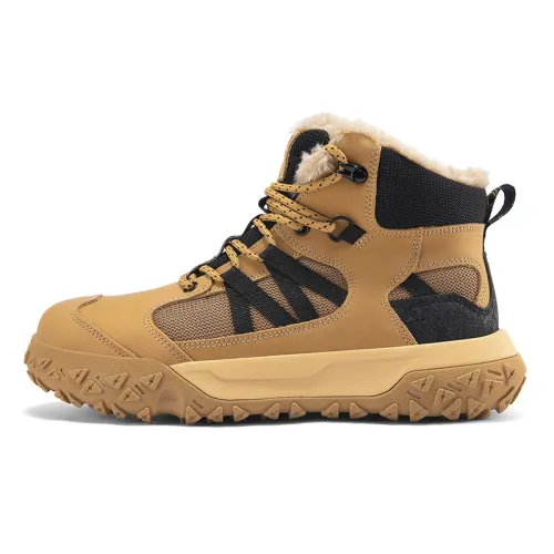 JEEP SPIRIT Cushioning Abrasion Resistant Waterproof Coverage Thermal Mid top Outdoor Shoes Men's Sunrise Yellow