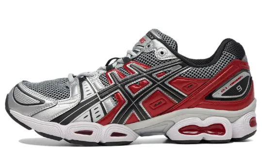 ASICS Gel Nimbus 9 Pure Silver Classic Red