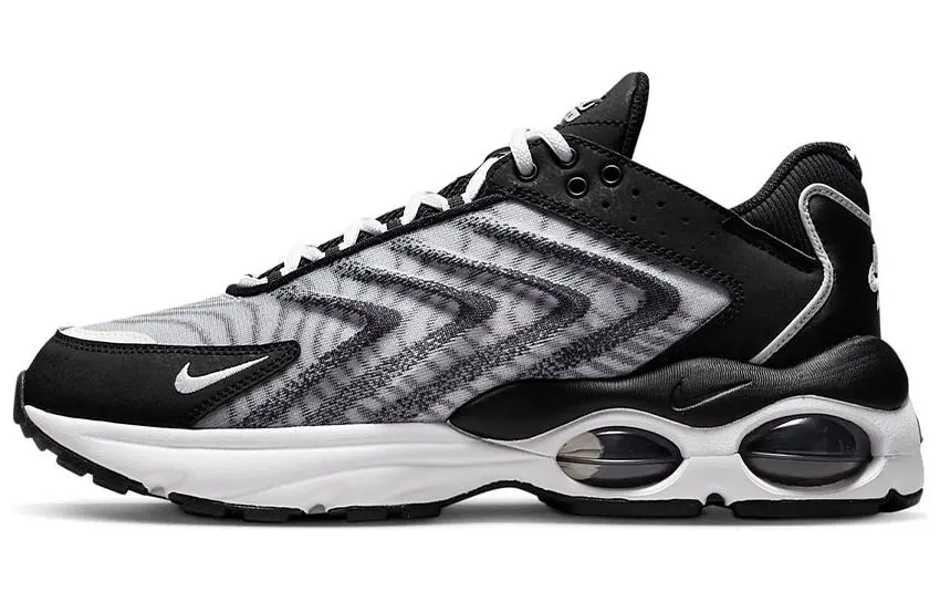Nike Air Max TW Abrasion Resistant Breathable Low top Running Shoes Men's Black White