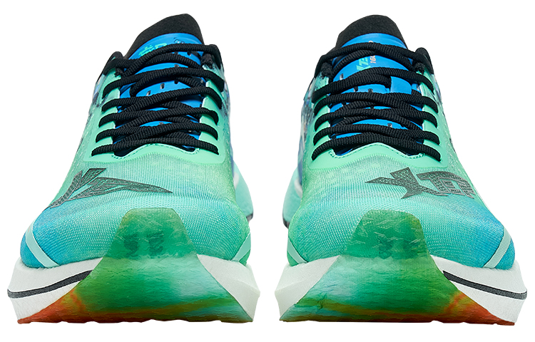 XTEP 160X 2.0 Changsha Slip Resistant, Abrasion Resistant, Rebound Low top Running Shoes Men’s Blue Green