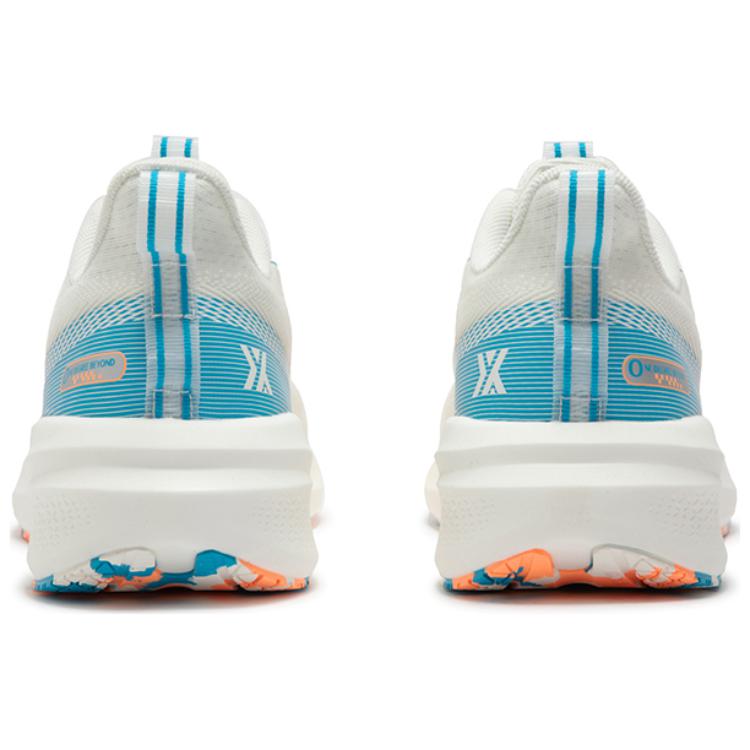 361° Abrasion Resistant Low top Casual Running Shoes Men’s White Blue Orange