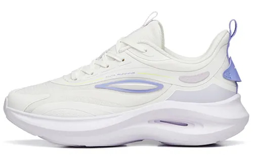 Anta Running Collection Abrasion Resistant Breathable Low top Running Shoes Women's White Purple