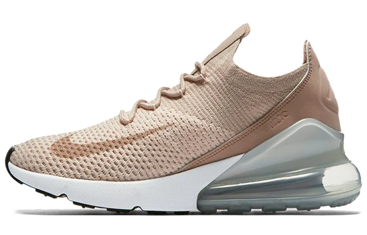 Nike Air Max 270 Lightweight Low top Air Cushion Running Shoes Women's Light Brown