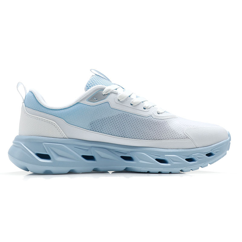 XTEP Cushioning Breathable Low top Outdoor Shoes Men’s Classic White Ripple Blue