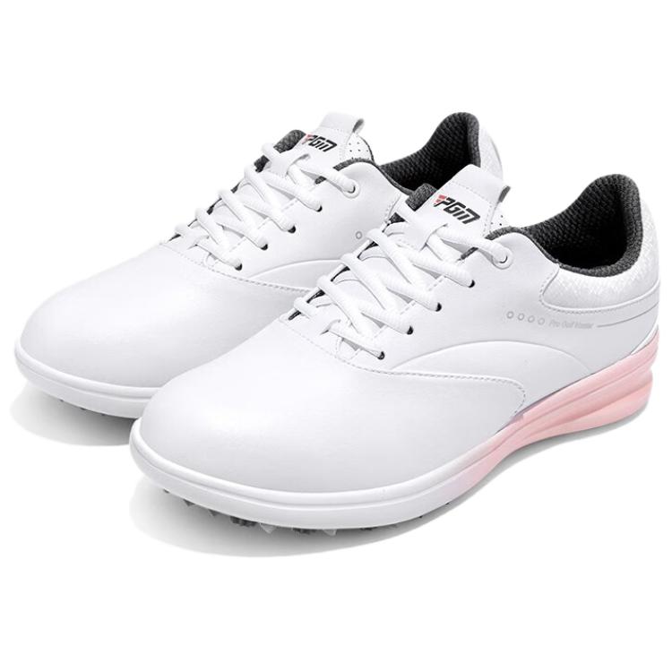 PGM Cushioning Slip Resistant Cushioning Slip Resistant Low top Golf Shoes Women’s Pink White