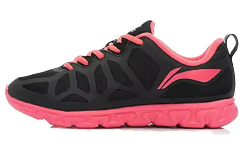 Li Ning Cushioning Abrasion Resistant Slip Resistant Low top Running Shoes Women's Black Pink