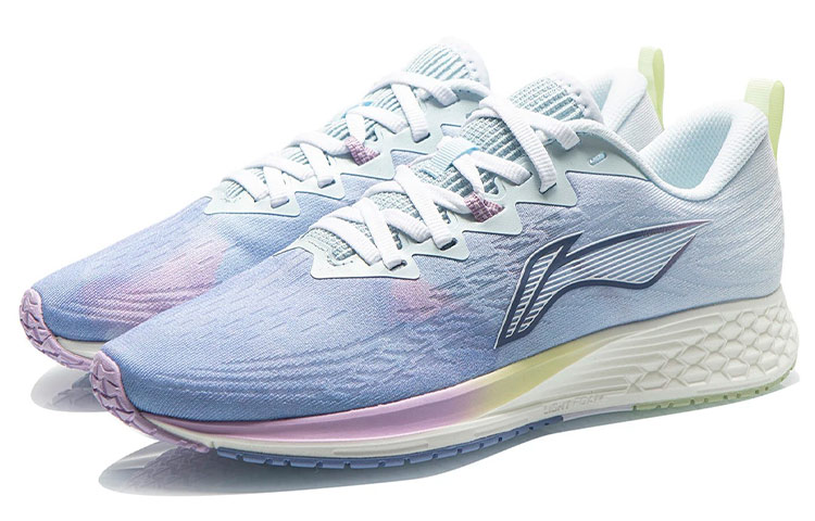 Li Ning Red Hare 4 Abrasion Resistant Breathable Low top Running Shoes Women’s Blue White