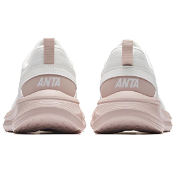 Anta Slip Resistant And Breathable Low top Casual Running Shoes Women’s White Pink